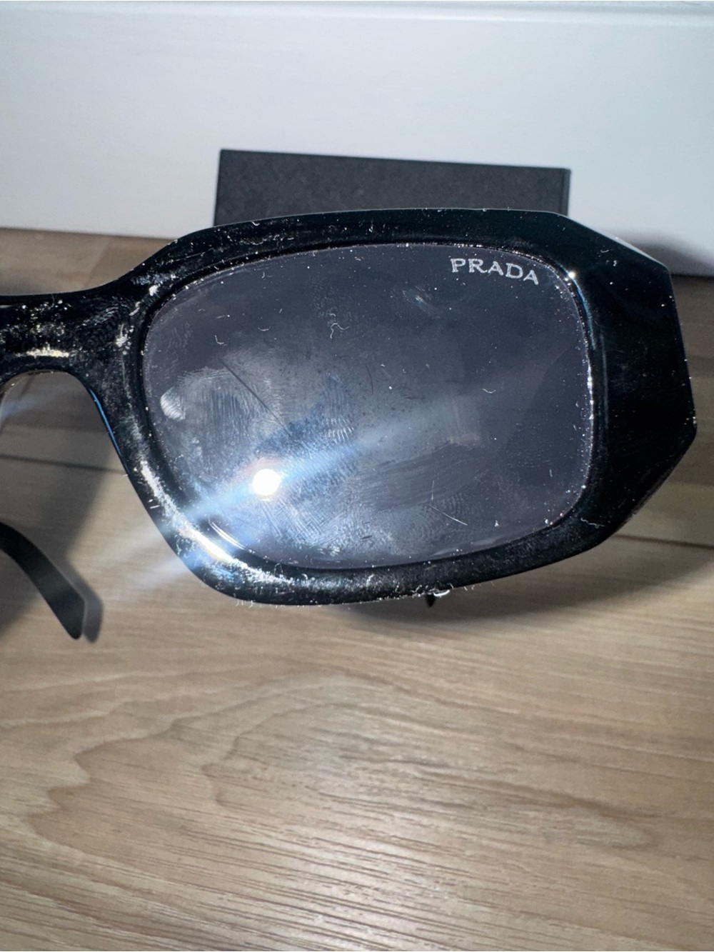 PRADA Black Rectangular Sunglasses - Picture 7 of 7